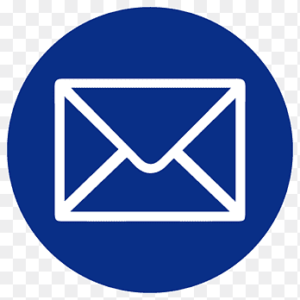 icon email màu xanh dương